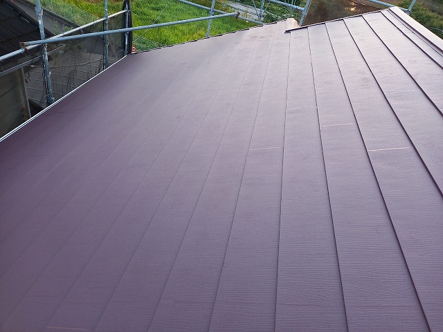 2階屋根の葺き替え完了